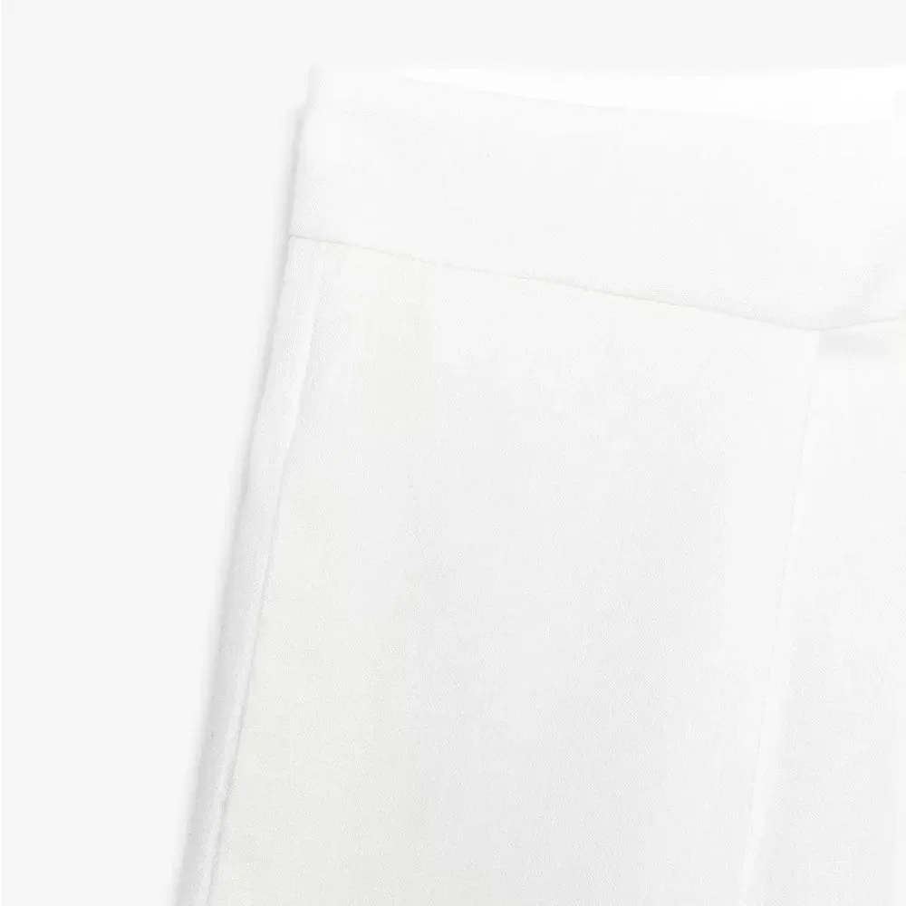ZARA ZW COLLECTION LINEN VOLUME PLEATED PANTS